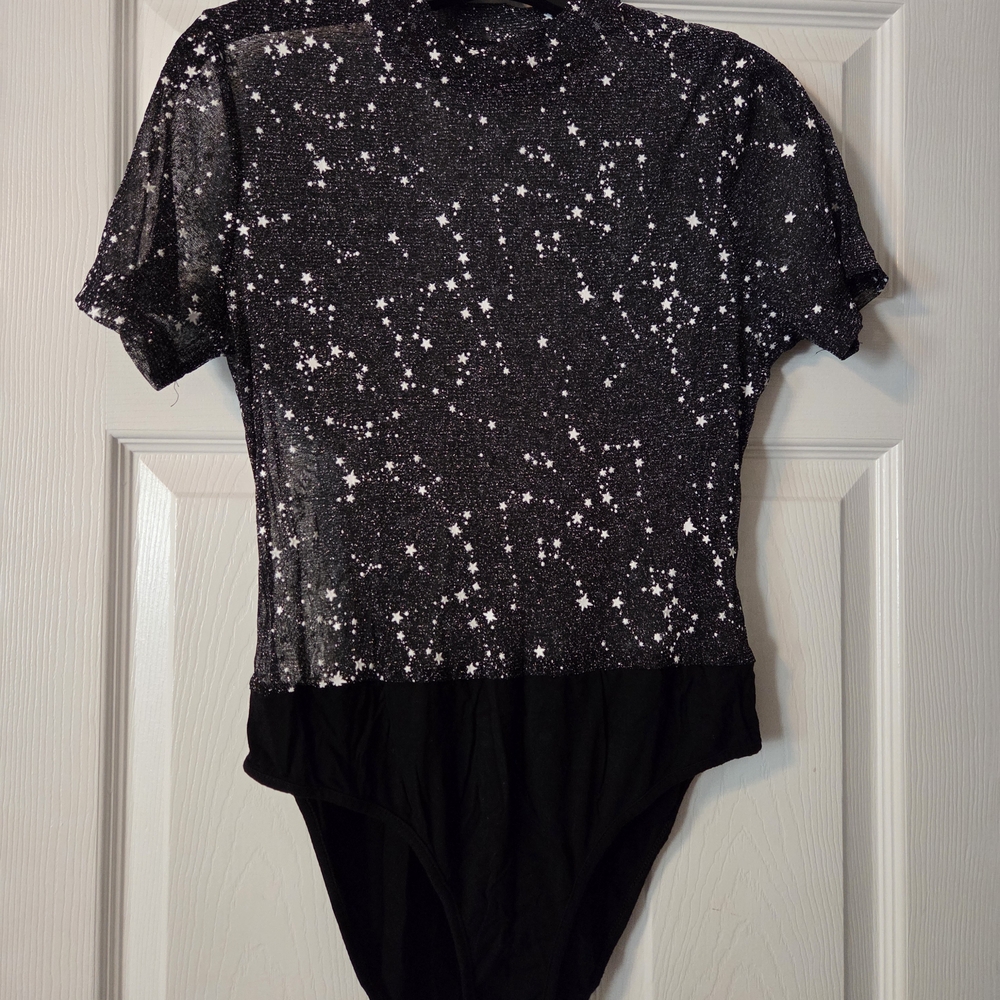 Black Star Pattern Bodysuit